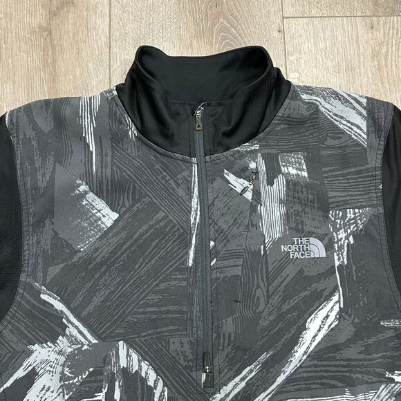 The North Face 1/4 Zip Light Weight Running Hiking Sweater Size Large L B3 - Picture 2 of 7